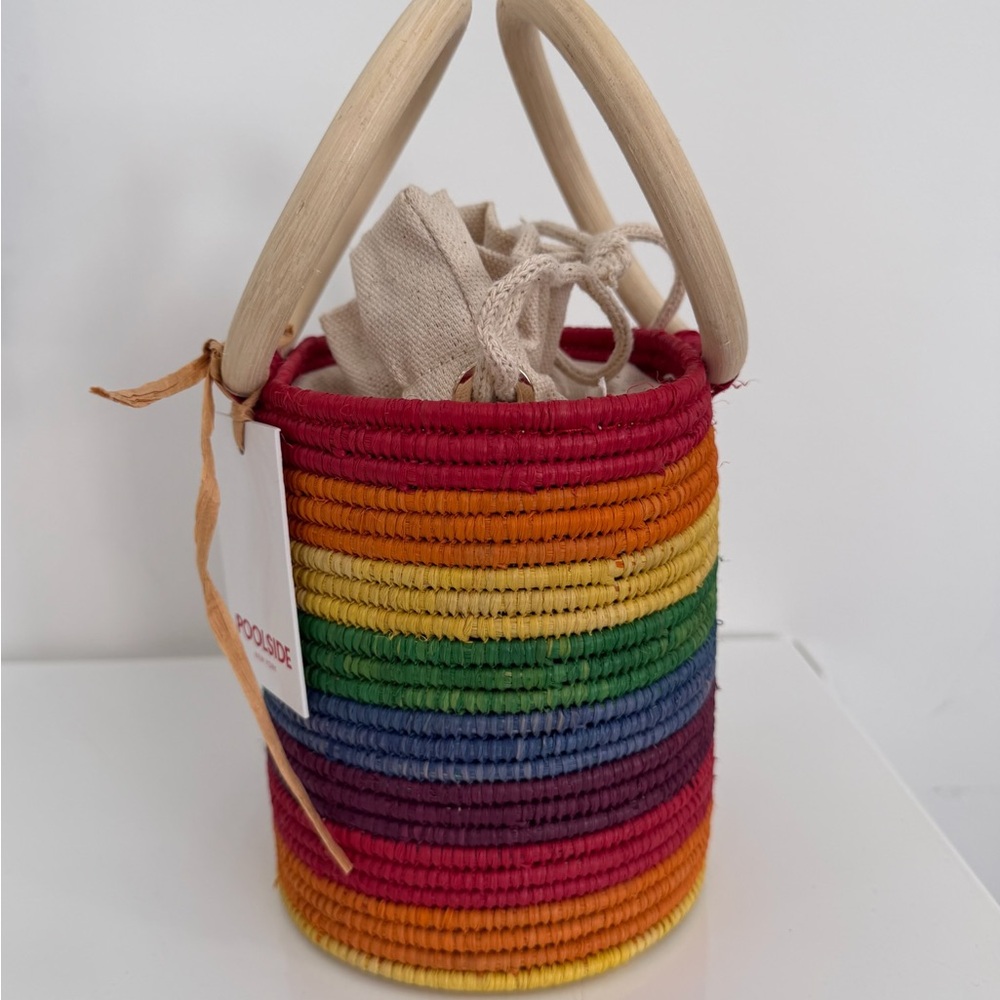 NWT Poolside Marley Rainbow Bucket Bag